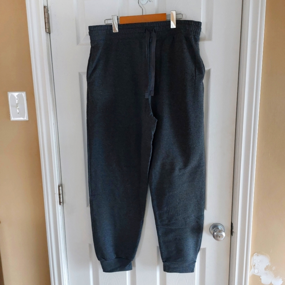 NWOT Super Soft Men's Hanes Gray Jogger Pants. Never Worn